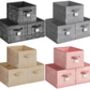 Three Piece Fabric Storage Boxes Set, thumbnail 5 of 5