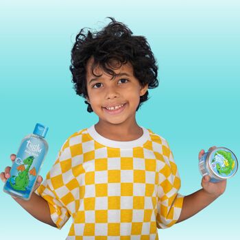 Kids Highly Natural Dragon Scales Body Wash And Body Crème Gift Set, 2 of 8