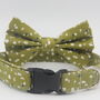 Green Smudge Dog Bow Tie, thumbnail 5 of 7