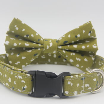 Green Smudge Dog Bow Tie, 5 of 7