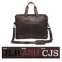 Personalised Leather Classic Holdall In Brown Or Black, thumbnail 10 of 12