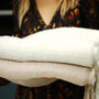 Personalised Chunky Metallic Plain Coloured Hand Felt Scarf, thumbnail 6 of 12