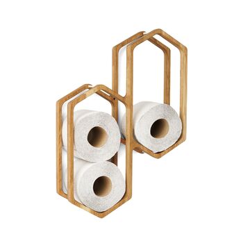 Scandi Oak Wood Toilet Paper Holder, 11 of 11