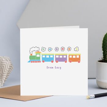 Personalised Train Thank You Cards, 3 of 4