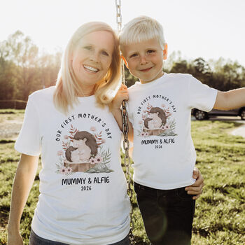 Personalised Our First Mother’s Day Matching T Shirt Gift, 9 of 9