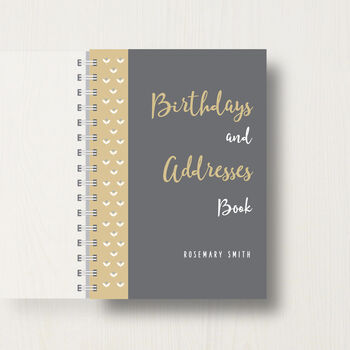 Personalised Birthday And Address Book With Flowers, 10 of 11