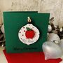 Personalised Christmas Card Wooden Teacher Decoration, thumbnail 3 of 5