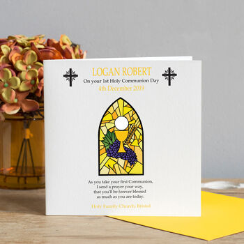 First Holy Communion Card Sacrament, 4 of 4