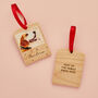 Personalised Wooden Photo Block Christmas Bauble, thumbnail 2 of 8