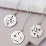 Zodiac Constellation Necklace In Sterling Silver, thumbnail 3 of 9