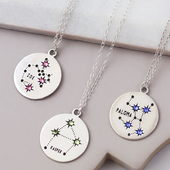 Zodiac Constellation Necklace In Sterling Silver, 3 of 9