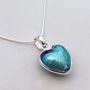 Handmade Silver Murano Glass Heart Pendant, thumbnail 1 of 12