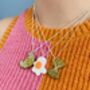Croissant Glitter Charm Necklace / Bakery Lover Gift / Coffee Shop Lover Gift / French Café Jewellery, thumbnail 7 of 9