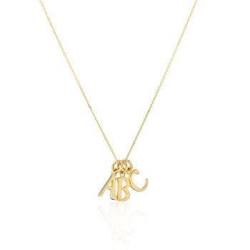 Audley 9ct Yellow Gold Alphabet Pendant, 2 of 8