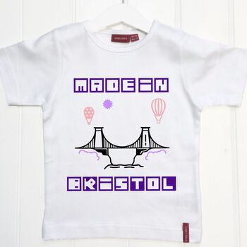 Personalised Made In Bristol Babygrow/T Shirt, 2 of 10
