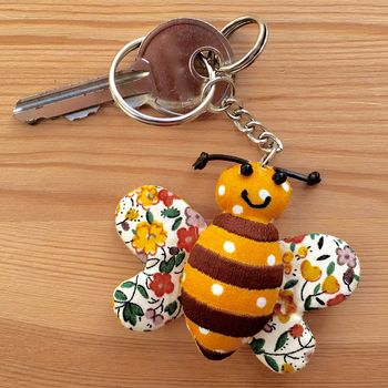 Bumble Bee Patchwork Keyring, 2 of 10