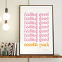 Feeling Good Print Three Colour Options, thumbnail 3 of 12