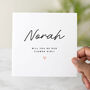 Personalised Simple Will You Be Our Flower Girl Card, thumbnail 1 of 3