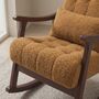 Burnt Orange Rocking Chair Upholstered In Antique, thumbnail 3 of 5