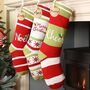 Personalised Highland Chalet Christmas Stockings, thumbnail 1 of 3