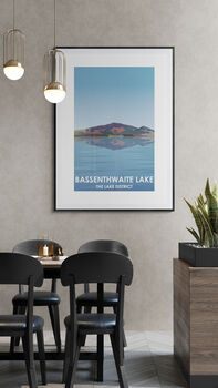 Bassenthwaite Lake The Lake District Landscape Art Print, 3 of 4