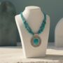 Turquoise Statement Necklace, thumbnail 6 of 6
