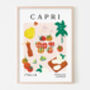 Capri Caprese Salad Art Print, thumbnail 1 of 2