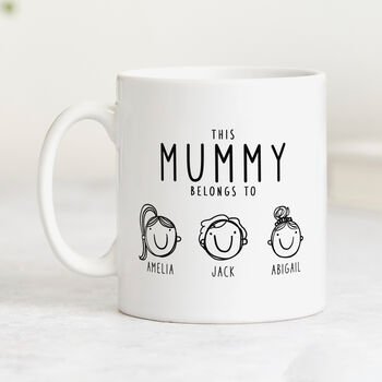 'This Mummy Belongs To' Personalised Mug, 4 of 9