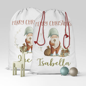 Whimsical Santa Christmas Sack Xl, 4 of 4