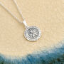 Personalised St Christopher Small Silver Necklace, thumbnail 4 of 12