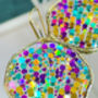 Super Sparkly Disco Earrings Hand Made Large, thumbnail 4 of 12
