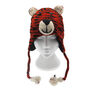 Tiger Hand Knitted Woollen Animal Hat, thumbnail 4 of 6