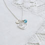 21st Birthday Gift, Sterling Silver Personalised Heart Necklace, thumbnail 2 of 8