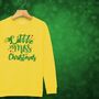 'Little Miss Christmas' Glittery Girls Christmas Jumper Sweatshirt, thumbnail 9 of 12