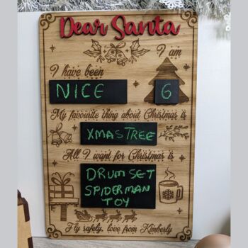 Dear Santa Christmas Wish Board, 6 of 6