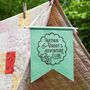 Personalised Daddy And Me Adventure Club Pennant Flag, Gift For Dad, thumbnail 4 of 6