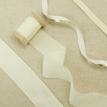 Ivory Silk Ribbon, Speciality Bridal Collection, 3 of 6