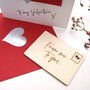 Keepsake Secret Message Wooden Post Card, thumbnail 6 of 6