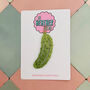 Green Pickle Glitter Resin Christmas Decoration, thumbnail 1 of 4
