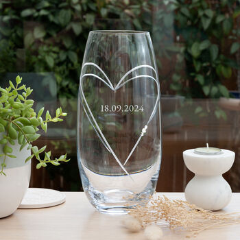 Personalised Barrel Vase With Swarovski Crystals, 3 of 7