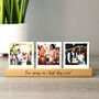 Solid Oak Photo Holder With Options To Personalise And Print Photos, thumbnail 2 of 6