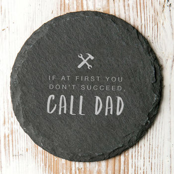 'Call Dad' Funny Slate Coaster, 3 of 4