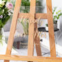 Happily Ever After Engraved Hexagon Wedding Sign, thumbnail 2 of 2