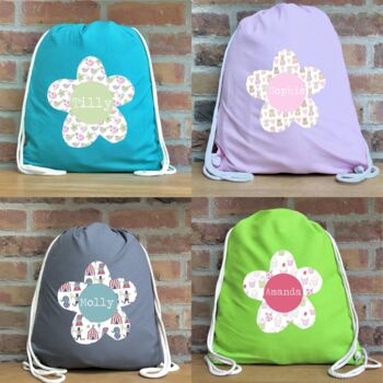 Girl's Personalised Kit Bag Various Designs, 2 of 6
