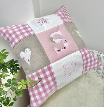 Personalised Alphabet Cushion, 12 of 12