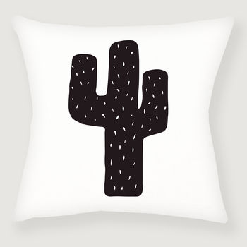 Native Cactus Print Cushion, 2 of 2