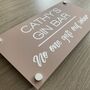 Large Personalised Acrylic Garden Sign With Fixings, thumbnail 2 of 8