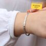 Personalised Heart Link Bracelet – 18ct Gold Or Silver, Gift For Her, thumbnail 1 of 6