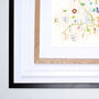 Map Of Bedfordshire Art Print, thumbnail 3 of 5