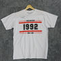 Personalised Place, Year And Postcode T Shirt, thumbnail 2 of 5